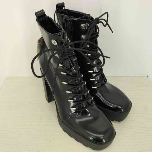 ザラ ZARA レーズアップ ヒールブーツ レディース 41/26.5