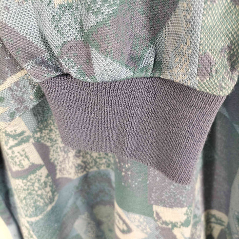 REALISTIC 総柄 リブ 長袖シャツ vintage メンズ M