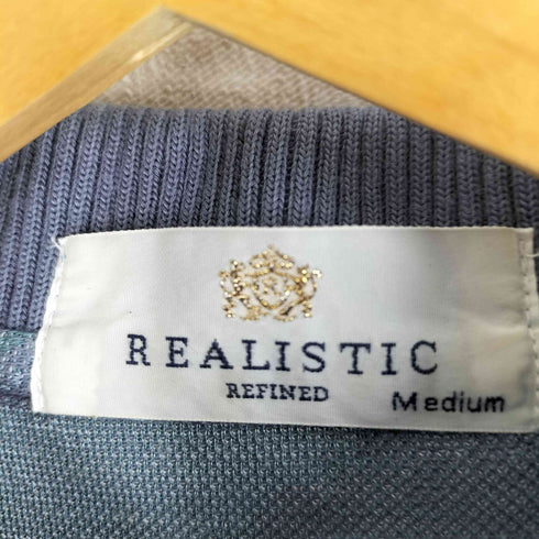 REALISTIC 総柄 リブ 長袖シャツ vintage メンズ M
