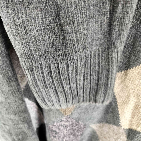 ドッカーズ DOCKERS アーガイル ベロア クルーネック ニット メンズ XL