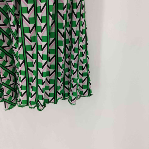 ザラ ZARA GEOMETRIC PRINT PLEATED SKIRT レディース USA S