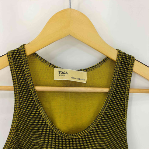 トーガプルラ TOGA PULLA 千鳥格子 タンクトップ レディース ONE SIZE
