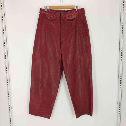ヨウジヤマモトプールオム Yohji Yamamoto POUR HOMME 00AW オートクチュール期 カウレザー 4Bテーラードジャケット レザーパンツ メンズ 3