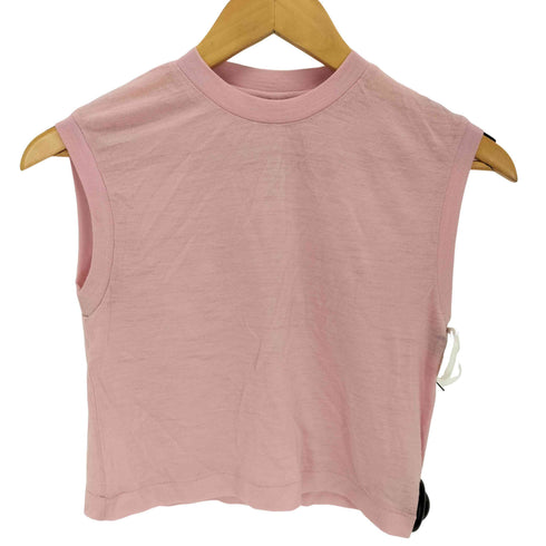 オーラリー AURALEE SUPER SOFT WOOL SHEER JERSEY SHORT SLEEVELESS レディース