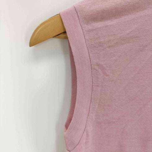 オーラリー AURALEE SUPER SOFT WOOL SHEER JERSEY SHORT SLEEVELESS レディース