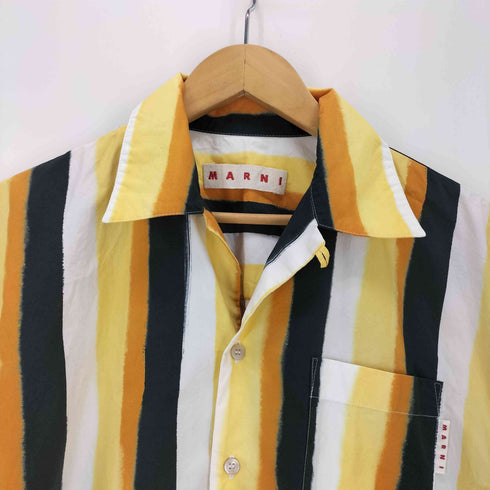 マルニ MARNI コットンポプリン シャツ ストライプ メンズ 46