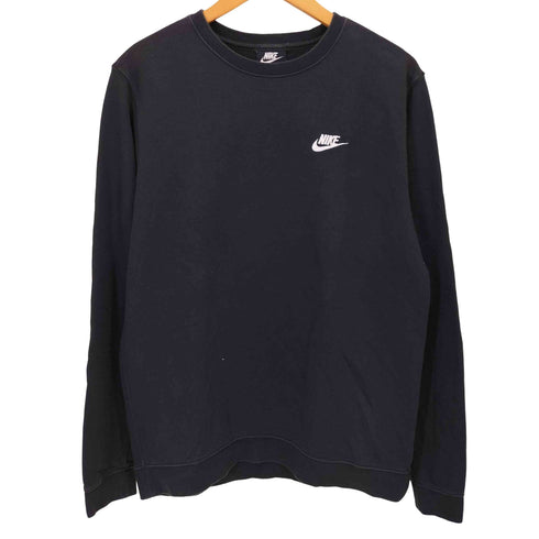 ナイキ NIKE ワンポイントロゴ刺繍 L/S プルオーバー スウェット メンズ import:L