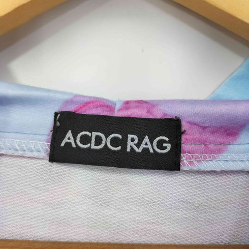 ACDC RAG 総柄ジップアップパーカー レディース