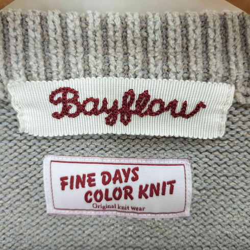 ベイフロー BAYFLOW Finedaysカラーニットプルオーバー メンズ JPN:4
