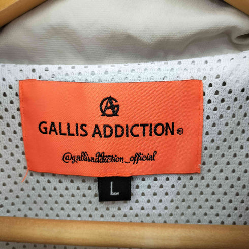 ガリスアディクション GALLIS ADDICTION ワンポイント刺繍 ナイロン ジップアップジャケット メンズ JPN:L