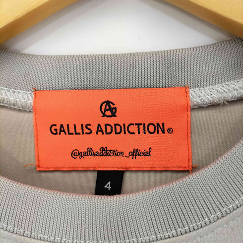 ガリスアディクション GALLIS ADDICTION フロントプリント クルーネックスウェット メンズ JPN:4