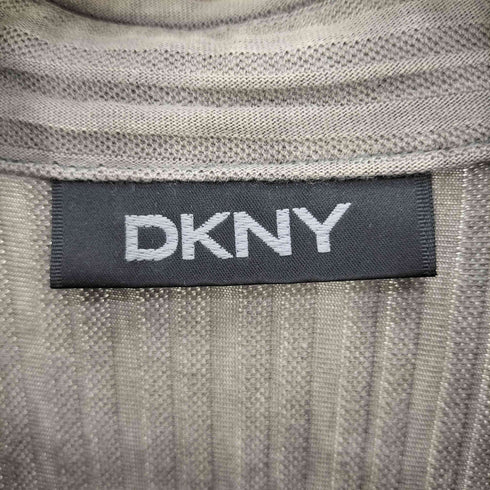 ダナキャランニューヨーク DKNY スナップボタン 凹凸 ストライプ レギュラーカラー シャツ Y2K メンズ import:L