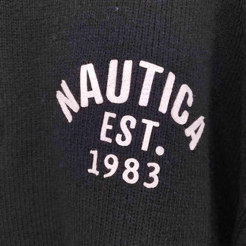 ノーティカ NAUTICA ロゴワッペン ハーフジップ プルオーバー ニット メンズ import:XL