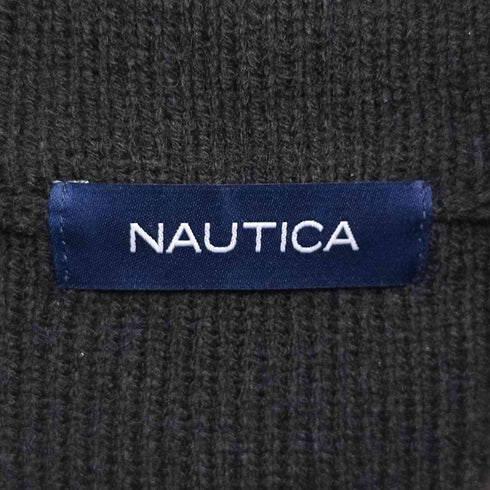 ノーティカ NAUTICA ロゴワッペン ハーフジップ プルオーバー ニット メンズ import:XL