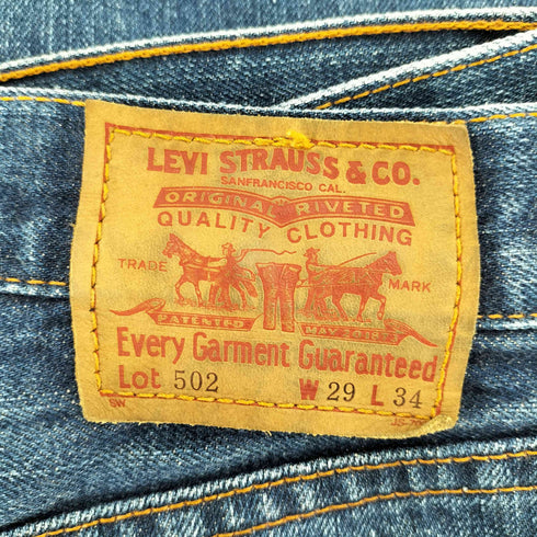 リーバイス Levis 00S フィリピン製 502 ボタン裏359刻印 5ポケット ジップフライ デニム パンツ 00年製 メンズ W29 L34