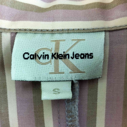 カルバンクラインジーンズ Calvin Klein Jeans マルチストライプ 長袖 ボタンシャツ レディース S