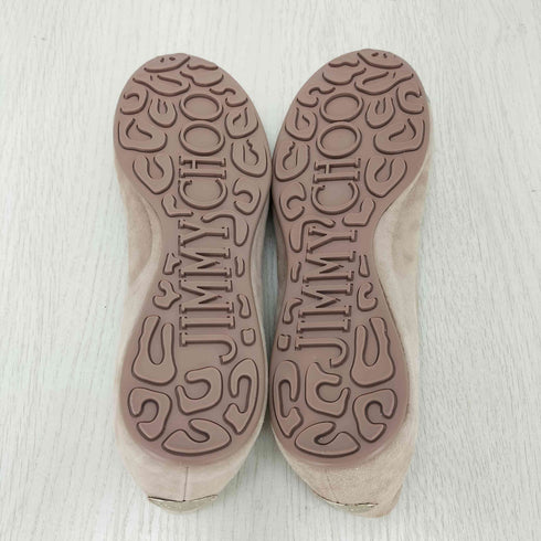 ジミーチュウ JIMMY CHOO グリッターフラットパンプス レディース
