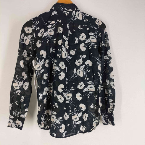 ローレンラルフローレン LAUREN RALPH LAUREN シルク混 花柄 長袖シャツ レディース JPN:XS