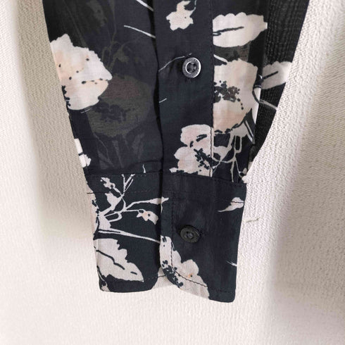 ローレンラルフローレン LAUREN RALPH LAUREN シルク混 花柄 長袖シャツ レディース JPN:XS