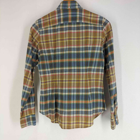 ラルフローレン RALPH LAUREN India Madras ポニー刺繍 チェック BD 長袖シャツ レディース JPN:2
