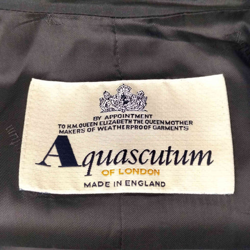 アクアスキュータム AQUASCUTUM 英国製 シルク トレンチ コート レディース