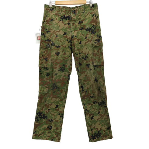 90S 94年製 陸上自衛隊 ウッドランドカモ 空挺迷彩服 2形 ボタンフライ カーゴ パンツ メンズ 171-180