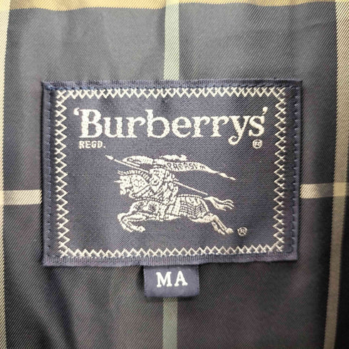 バーバリーズ BURBERRYS 90S チェック ライナー 付き フェイク スウェード 比翼 ジップアップ コート メンズ MA