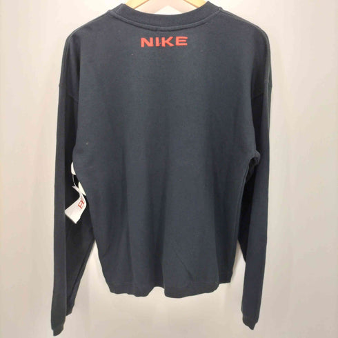 ナイキ NIKE 90S 白タグ 両面ロゴ刺繍 ビッグスウォッシュ ダブルスウォッシュ クルーネック スウェット メンズ import:M