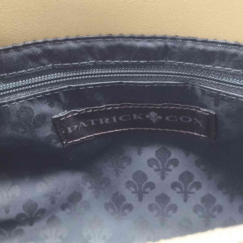 パトリックコックス PATRICK COX 2WAYレザーハンドバッグ シボ革 裏地モノグラム レディース
