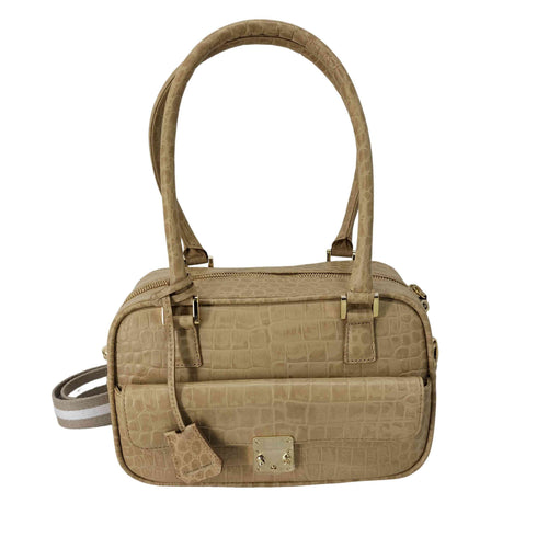 LEATHER JEWELS 2WAYレザーバッグ クロコ型押し レディース