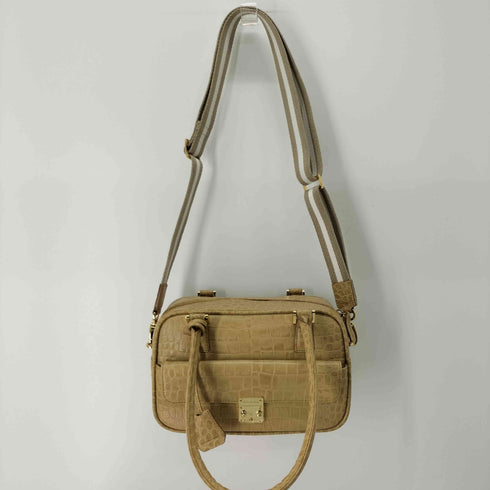 LEATHER JEWELS 2WAYレザーバッグ クロコ型押し レディース