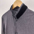 エンポリオアルマーニ EMPORIO ARMANI ステッチング ビスコース ベロア切替 レギュラーカラー L/S シャツ メンズ import:S