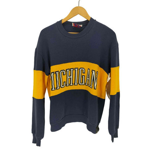 ナツメグ NUTMEG USA製 80~90s Michigan カレッジロゴスウェット メンズ