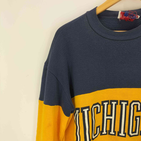 ナツメグ NUTMEG USA製 80~90s Michigan カレッジロゴスウェット メンズ