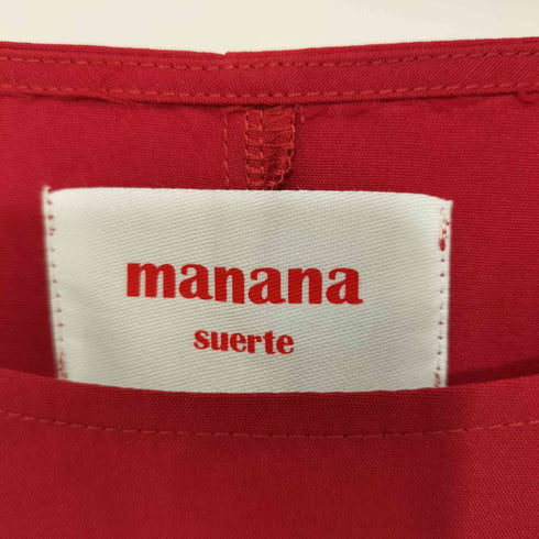マナナ MANANA ワンピース デザインフリルワンピース レディース F