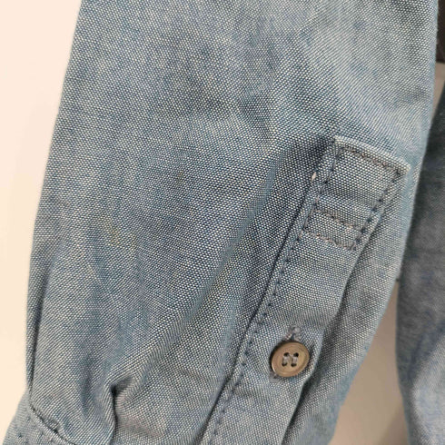 THE TWELVE 七分袖 ダーツ デザイン シャンブレー シャツ メンズ JPN:46