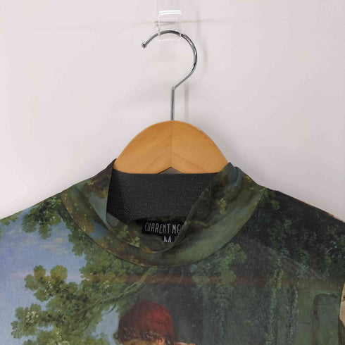 CURRENT MOOD 絵画プリント グラフィックプリントシアートップス パワーネット セカンドスキン レディース JPN:M