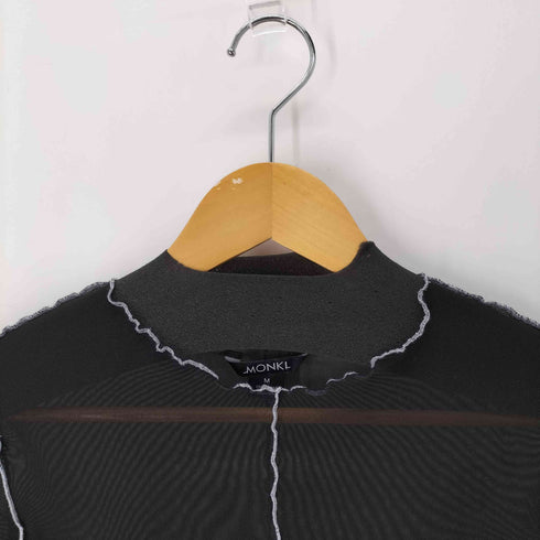 MONKI クロップドハイネックシアートップス パワーネット セカンドスキン レディース JPN:M