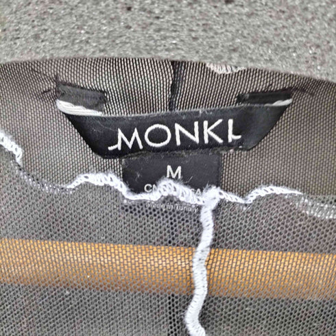 MONKI クロップドハイネックシアートップス パワーネット セカンドスキン レディース JPN:M