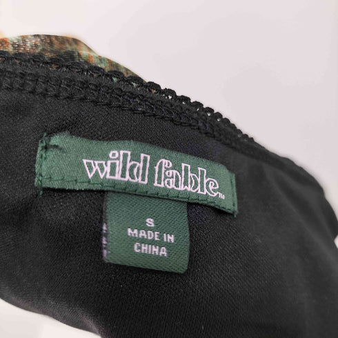 wild fable グラフィックプリントシアータイトスカート パワーネット セカンドスキン レディース JPN:S