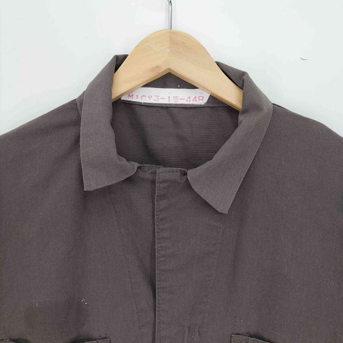 TODD UNIFORM 80-90S USA製 棒TALONジップ ツイル オーバーオール つなぎ メンズ 46R