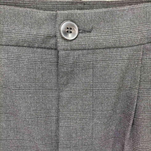 ザラ ZARA プレイド クロップドパンツ ダークグレー レディース JPN:XS
