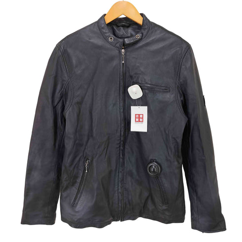 RIDEZ ジップアップ レザージャケット メンズ import:L
