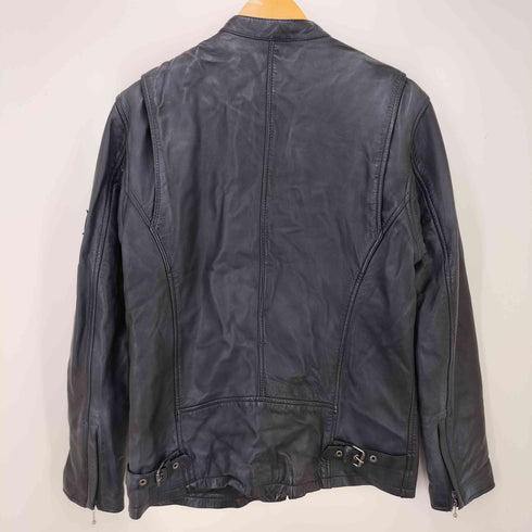 RIDEZ ジップアップ レザージャケット メンズ import:L