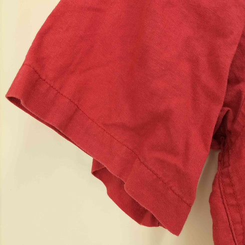 アヴィレックス AVIREX バックプリント リネン S/S シャツ メンズ L