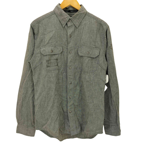 ハーレーダビッドソン HARLEY-DAVIDSON リネン混 L/S ワークシャツ メンズ import:S