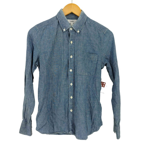 ハイク HYKE コットンシャンブレー ボタンダウンL/Sシャツ レディース JPN:1