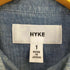 ハイク HYKE コットンシャンブレー ボタンダウンL/Sシャツ レディース JPN:1
