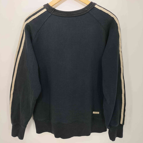 アディダス adidas 90-2000s y2k 3-STRIPES Vガゼット ラグランスリーブフェードスウェット レディース JPN:S