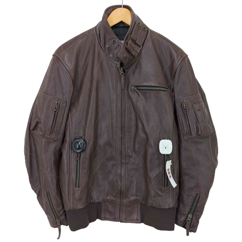 ウィリスアンドガイガー Willis&Geiger ジップアップ カウレザー ジャケット メンズ import:L